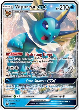 Vaporeon GX SM172 [SM Promos]  - Holofoil