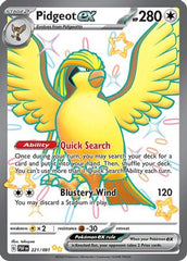 Pidgeot ex 221/091 [SV Paldean Fates]  - Holofoil