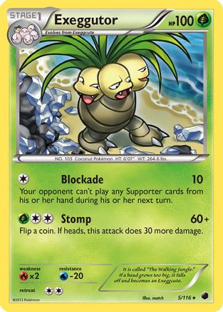 Exeggutor 005/116 [Plasma Freeze]  - Reverse Holofoil