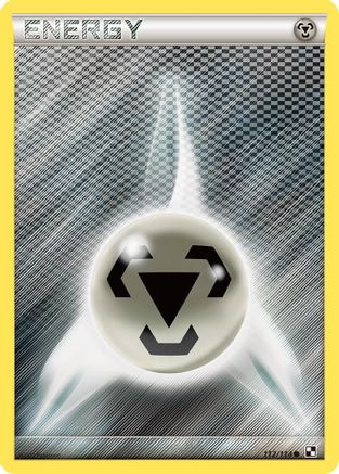 Metal Energy (Basic) 112 [Black and White]  - Reverse Holofoil