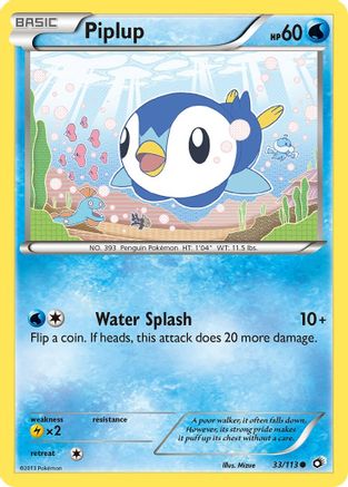 Piplup 033/113 [Legendary Treasures]  - Reverse Holofoil
